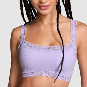 VS Pink MATCHING SET- Seamless Lightly Lined Bralette + High Leg Thong Panty